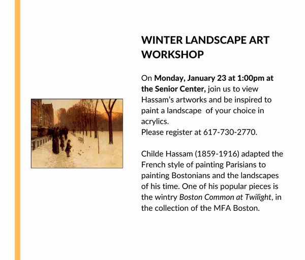 landscape art workship flyer